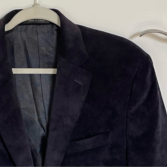 Lauren Ralph Lauren Navy Corduroy 2-Button Sport Coat Blazer Jacket nbnn - Picture 5 of 16